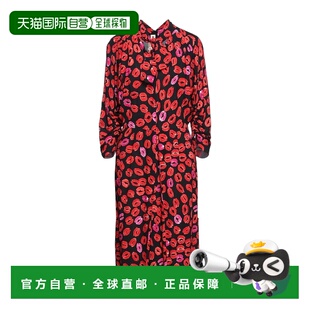 香港直邮Marni 玛尼 女士 中长连衣裙 black黑色 舒适时尚