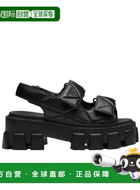 香港直邮Prada Monolith 徽标高跟凉鞋 1X439N038F055