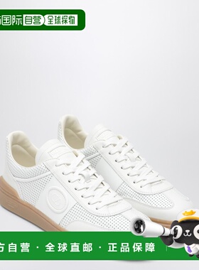 1h可退 香港直邮valentino 华伦天奴 男士 UPVILLAGE 白色穿孔皮