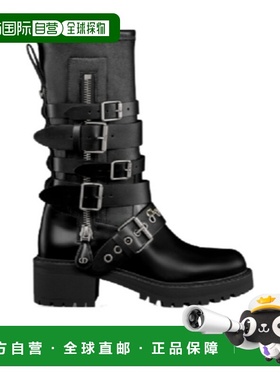 1h可退 香港直邮Dior D-Fight拉链短筒靴 KCT092XLC