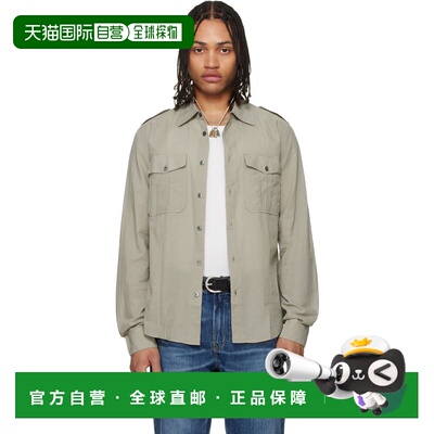 1h可退 香港直邮Our Legacy 男士 OUR LEGACY 灰褐色 Lean 衬衫 M