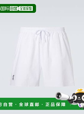 香港直邮On 男士 徽标短裤 1MG10190069101 white白色 舒适时尚