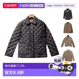 自营BURBERRY博柏利舒适日常单排扣翻领棉服外套新年礼物