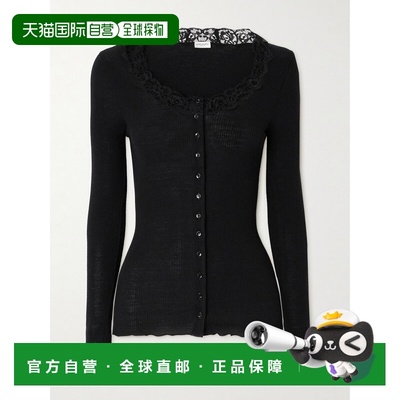 1h可退 香港直邮Saint Laurent 圣罗兰 女士 蕾丝开衫 800807Y37S