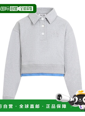 香港直邮Miu Miu 长袖Polo衫 MJL05715WISOOO假两件缪缪