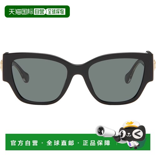 1h可退 香港直邮versace 范思哲 女士 黑色 Medusa Focus Cat-Eye
