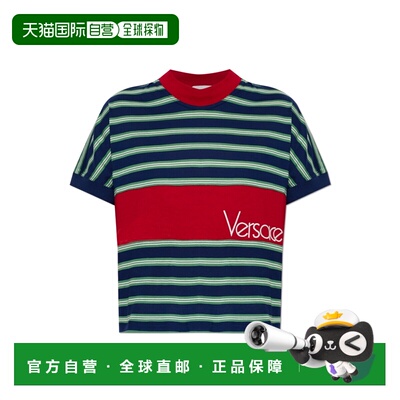 1h可退 香港直邮VERSACE 女士T恤 10259081A184396UF90 AW2026 花