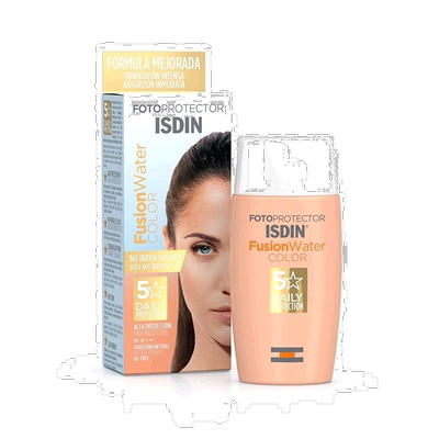 欧洲直邮Isdin怡思丁遮瑕防晒乳50ml日常妆前防紫外线面部隔离防