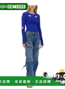 1h可退 欧洲直邮OFF-WHITE 女士牛仔裤 OWYB016F23DEN0014500