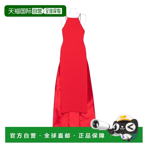 SOLACE LONDON 女士连衣裙 OS44009RED AW2025 红色吊带长裙