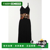 香港直邮Gabriela 钩编拼接罗纹羊绒真丝混纺长 Mila Hearst 女士