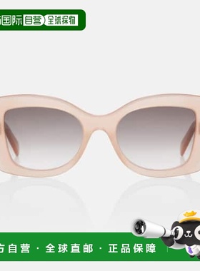 1h可退 香港直邮Celine 思琳 女士 3 圆点猫眼太阳眼镜 pink粉色