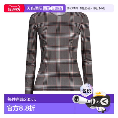 香港直邮Sportmax 斯宝麦斯 女士 T恤 grey灰色 舒适时尚女装