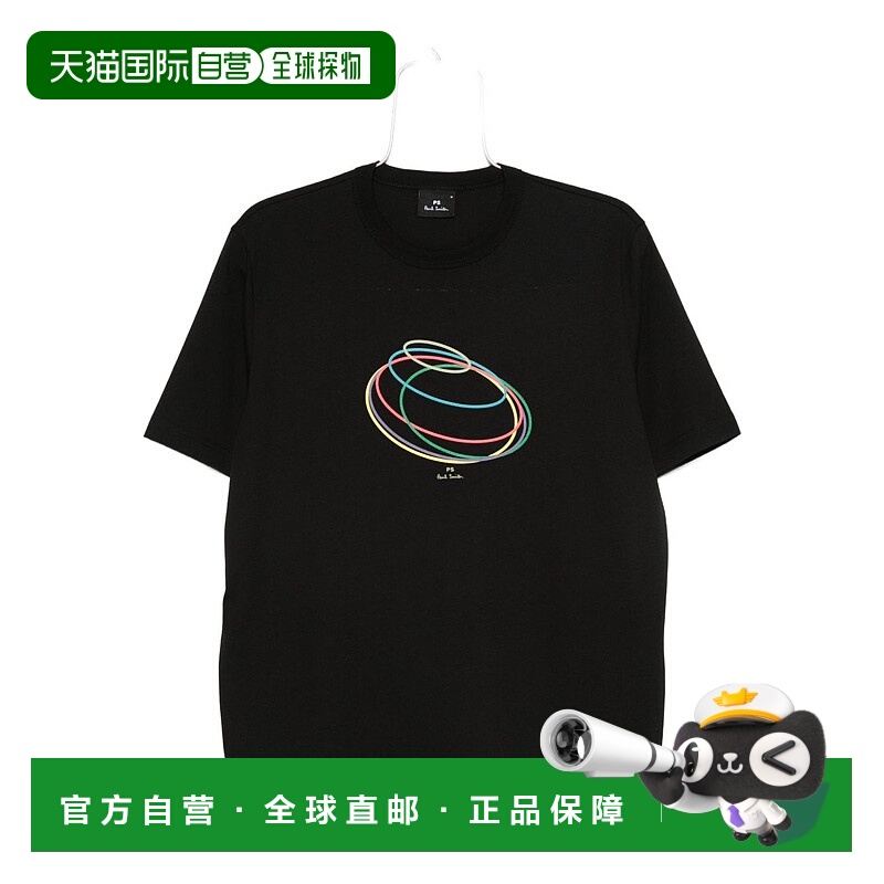 1h可退 香港直邮Paul Smith 男士 By and Polos T恤黑色T恤 M2R22
