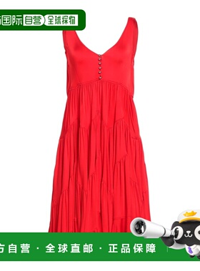 1h可退 香港直邮Lanvin 朗雯 女士 短款连衣裙 red红色 舒适时尚
