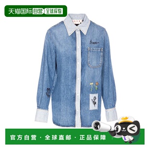 香港直邮Marni 玛尼 女士 牛仔布衬衫 CAJD0656X1USCY23