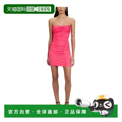 香港直邮Self-Portrait 褶饰迷你包臀裙连衣裙 PF22-071S性感