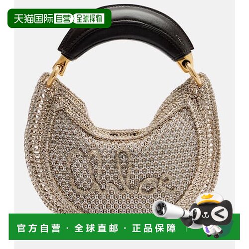 香港直邮Chloe 蔻依 女士 Banana 夏季编织手提包尼龙单肩包