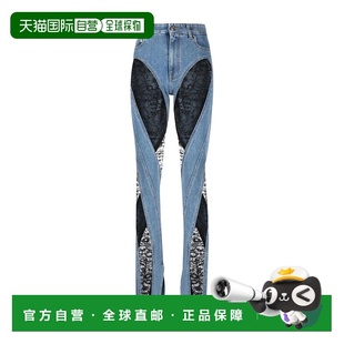 香港直邮Mugler 22W6PA03712653074 蕾丝牛仔裤