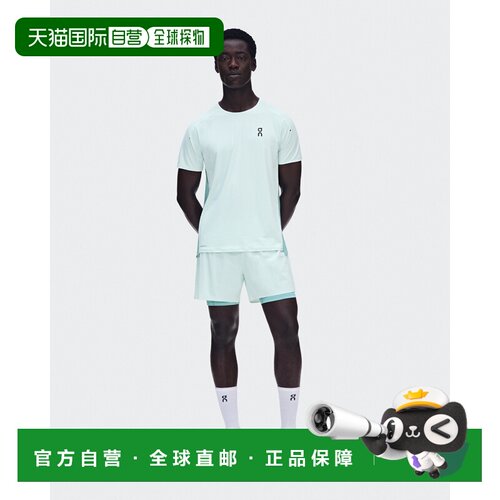 自营欧洲直邮On昂跑 Performance-T男士聚酯纤维速干T恤