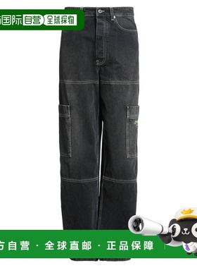 香港直邮off-white 男士 牛仔长裤 grey灰色 舒适时尚