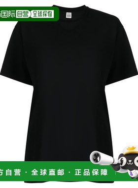 1h可退 香港直邮TOTÊME 女士 TOTEME PRE and Polos T恤黑色T恤 2