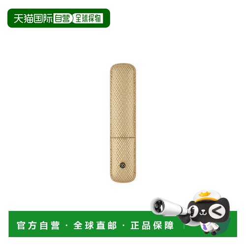 自营欧洲直邮S.T. Dupont都彭 etui à stylo金色小牛皮单支装笔