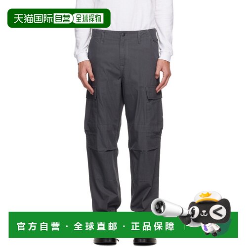 1h可退 香港直邮CARHARTT WIP 男士 灰色 Regular 工装裤 I032467