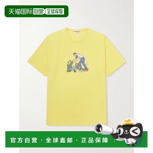 J.W. Anderson 男士 Gardener 刺绣棉针织T恤 JT0【付后1h可退】