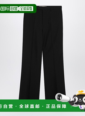 1h可退 香港直邮valentino 华伦天奴 男士 WOOLBLEND 黑色裤子 8V