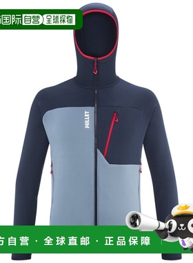 自营欧洲直邮Millet觅乐 SENECA FLEECE 男士抓绒衣 蓝色