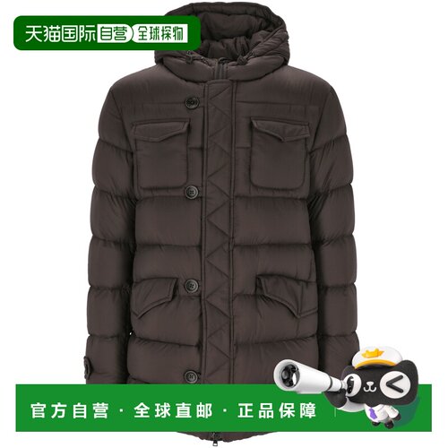 1h可退 香港直邮Herno 男士 绗缝羽绒服 PI004ULE12456Z brown棕