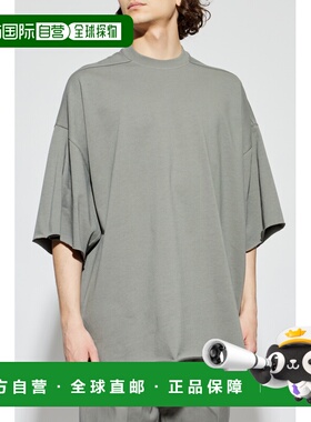 1h可退 香港直邮RICK OWENS 男士T恤 RU01F2283BA35 SS2026 灰色