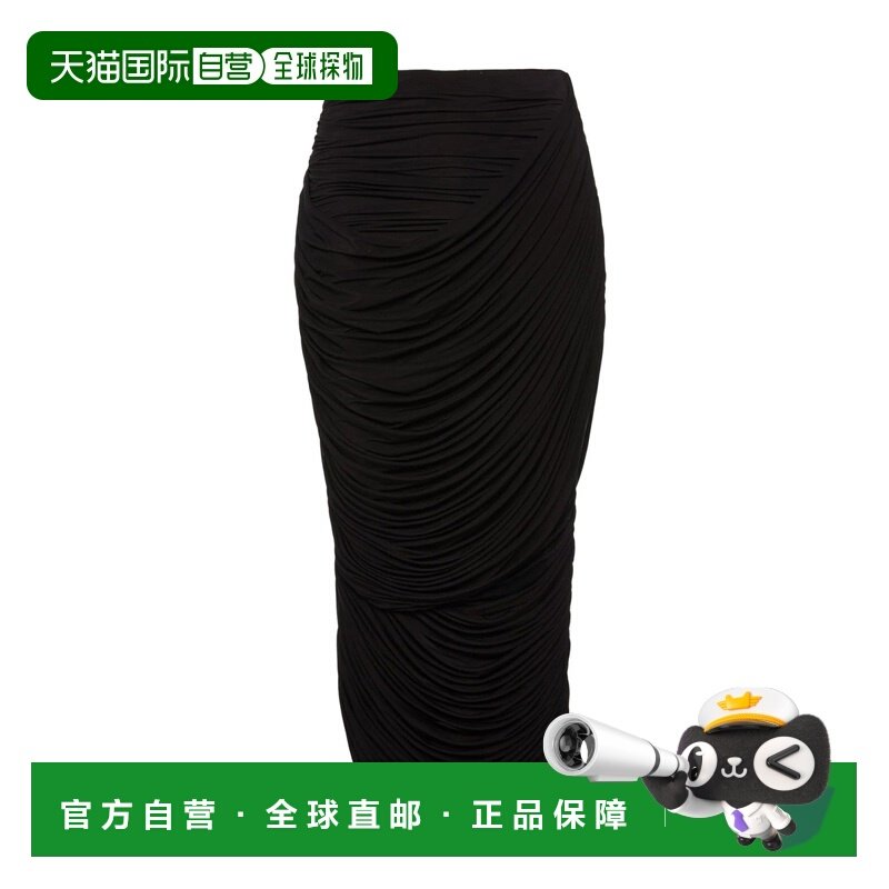 1h可退 香港直邮magda butrym 女士 垂褶中长半身裙 221925BLACK,女装/女士精品,半身裙,淘宝优惠券,粉丝福利购,淘宝优惠卷