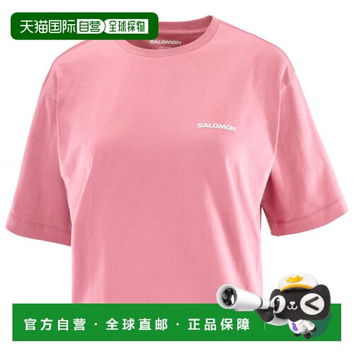 1h可退 欧洲直邮SALOMON 女士T恤 9165917DUSKYORCHID CO 粉红色