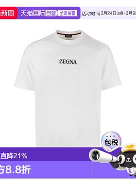 1h可退 香港直邮zegna 杰尼亚 男士 T恤 A777E7364N01 white白色
