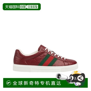 香港直邮24FW Men古驰 Ace 织带低帮运动鞋