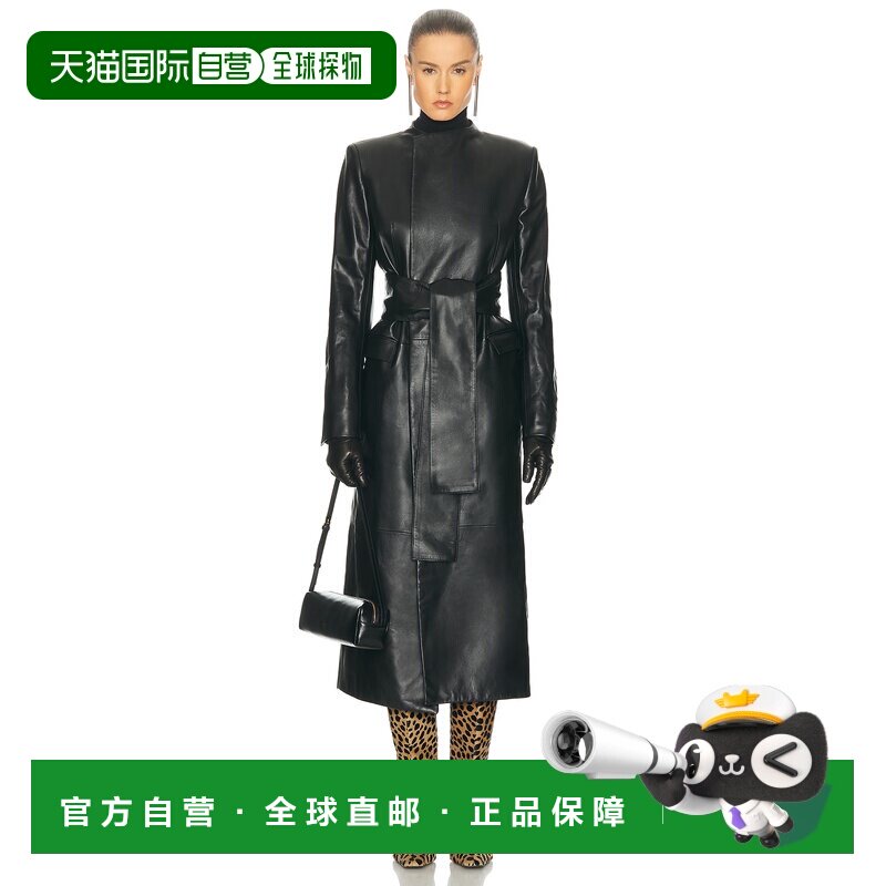 1h可退 香港直邮KHAITE 女士 Jelson 大衣 7139960 black黑色 舒