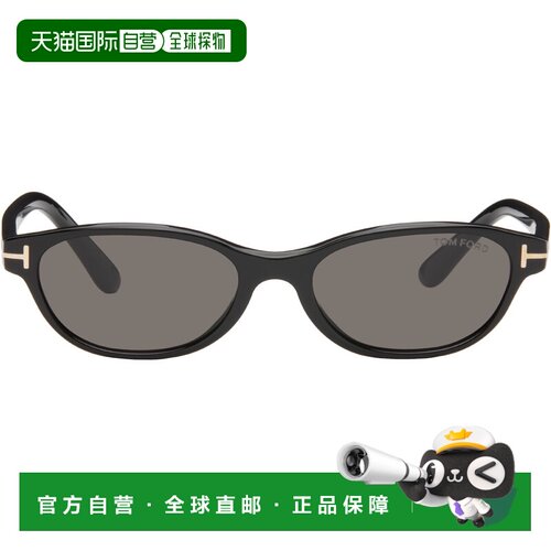 1h可退 香港直邮Tom Ford 汤姆 福特 女士 黑色 Chloe 太阳镜 FT1
