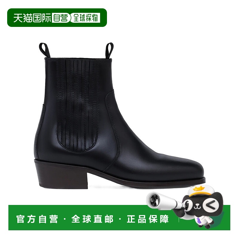 香港直邮Lemaire 男士牛皮粗跟切尔西靴 时尚男鞋FO0121LL0106