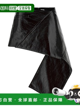 香港直邮Courreges 不对称半身裙 425CJU319VY0014a字裙