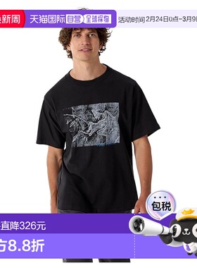 1h可退 香港直邮arc'teryx 始祖鸟 男士 Kragg Lithographica 棉T