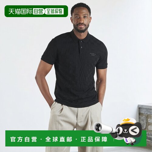 欧洲直邮BOSS雨果博斯衣服男短袖POLO衫黑色PL_PS Spirit70 Jacq