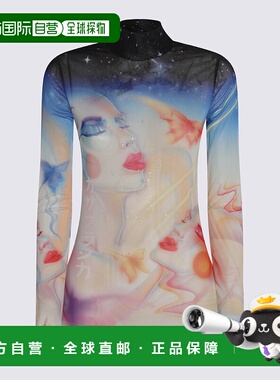 香港直邮Casablanca 女士 红色半高领上衣 WPF25JTP02801