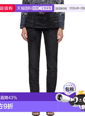 1h可退 香港直邮Diesel 迪赛 女士 黑色 D-Hourjian 牛仔裤 A2137