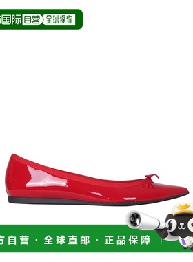 香港直发REPETTO女士红色尖头设计平底鞋简约时尚潮流百搭V199V
