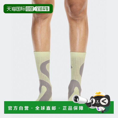 欧洲直邮自营On昂跑 Liquid Logo 2P男女同款绿色尼龙棉混纺高筒