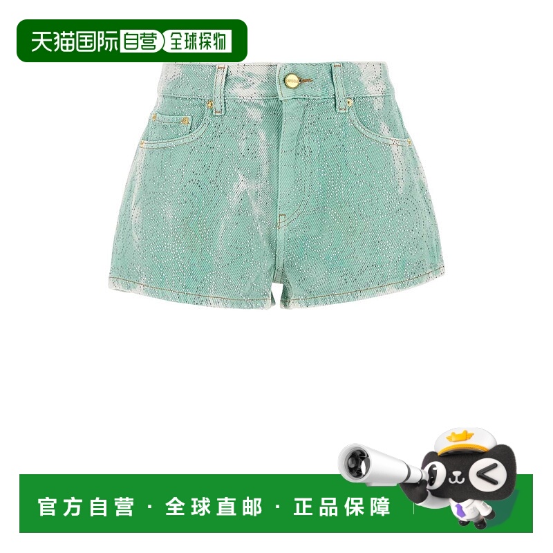 1h可退 香港直邮GANNI 甘尼 女士 TWO-TONE 牛仔短裤 J1735