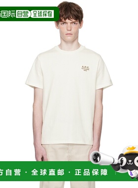 1h可退 香港直邮A.P.C. 男士 灰白色 Standard Rue Madame T 恤 C