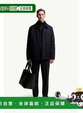 欧洲直邮MONCLER (2025) Emilion 短款羊毛混纺羽绒服